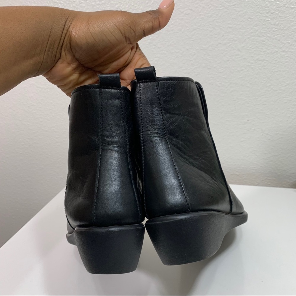 The Flexx Black Leather Boots Ankle Womens Size 8 - Picture 6 of 9